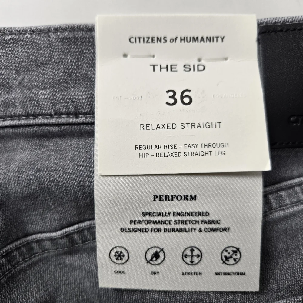 Citizens of Humanity SID Regular Straight‎ Jeans Sycamore Gray